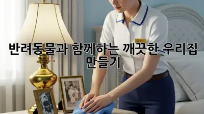 반려동물과 함께하는 깨끗한 우리집 만들기